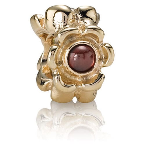 14K Gold Red Ribbon Charm