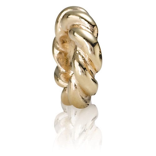 14K Gold Twist Spacer