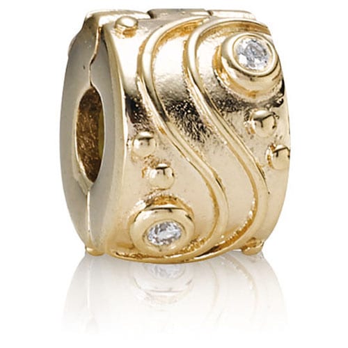 14K Gold Babbling Brook Diamond Clip