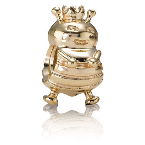 14K Gold Queen Bee Charm