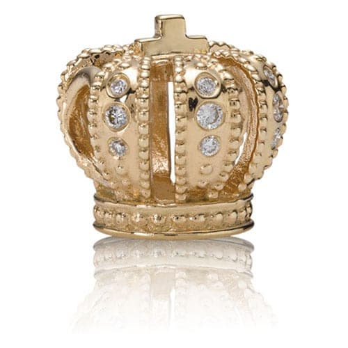Pandora 14K Gold Royal Crown Charm 750453D 750453 — Foto 1 von 1