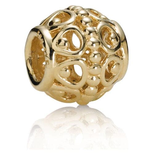 Pandora 14K Gold Gilded Cage Charm 750458 — Foto 1 von 1