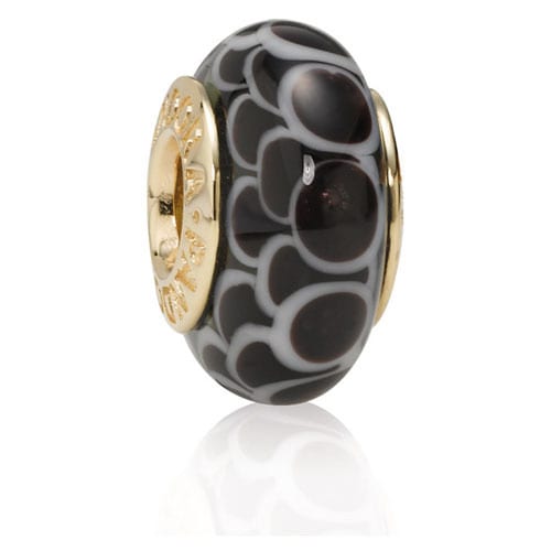 14K Gold Black Lotus Charm