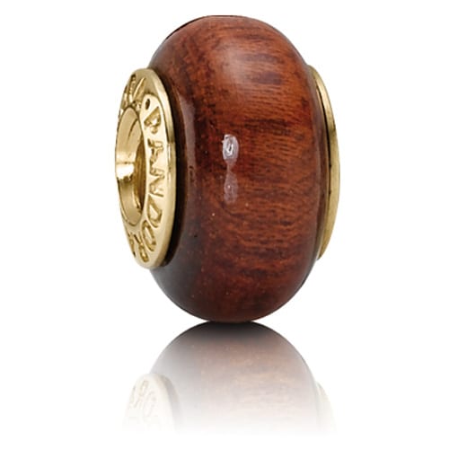14K Gold Muirapiranga Wood Charm