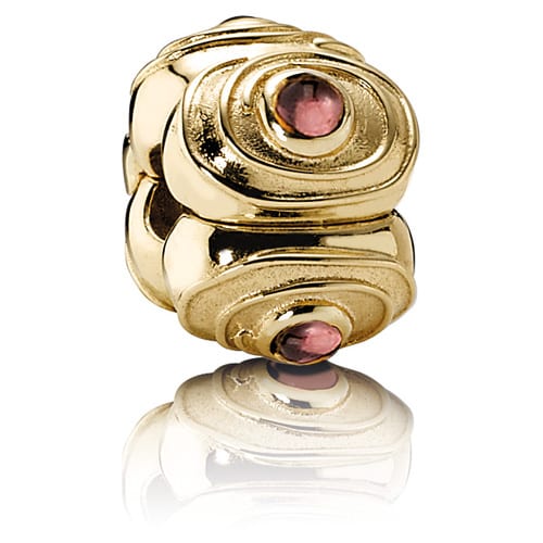 14K Gold Rhodolite Clip