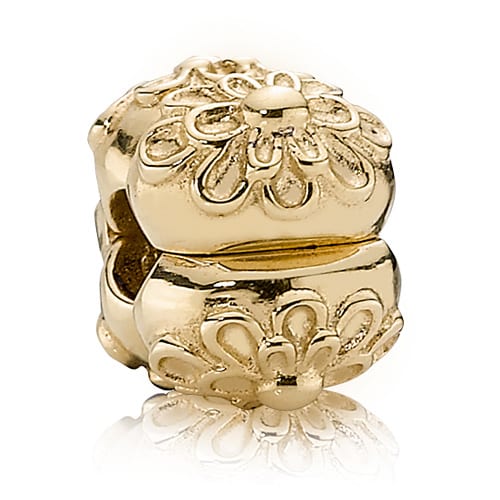 14K Gold Golden Floral Clip