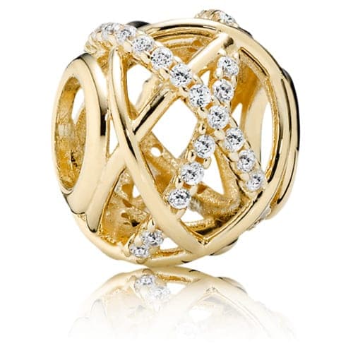 Pandora 14K Gold Galaxy Charm with Clear Zirconia 750827CZ 750827C — photo 1 of 1