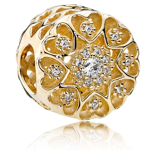 14K Gold Hearts of Gold Charm