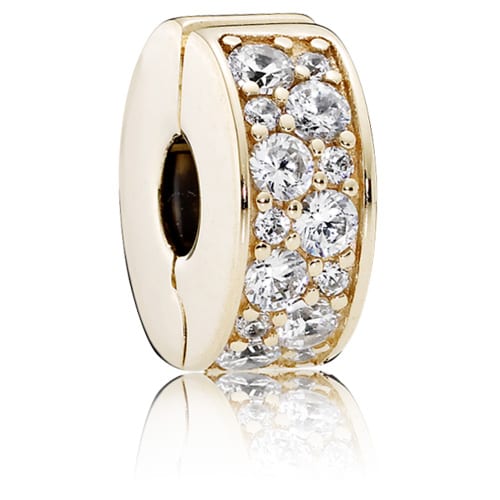 14K Gold Shining Elegance Clip with Silicone Core