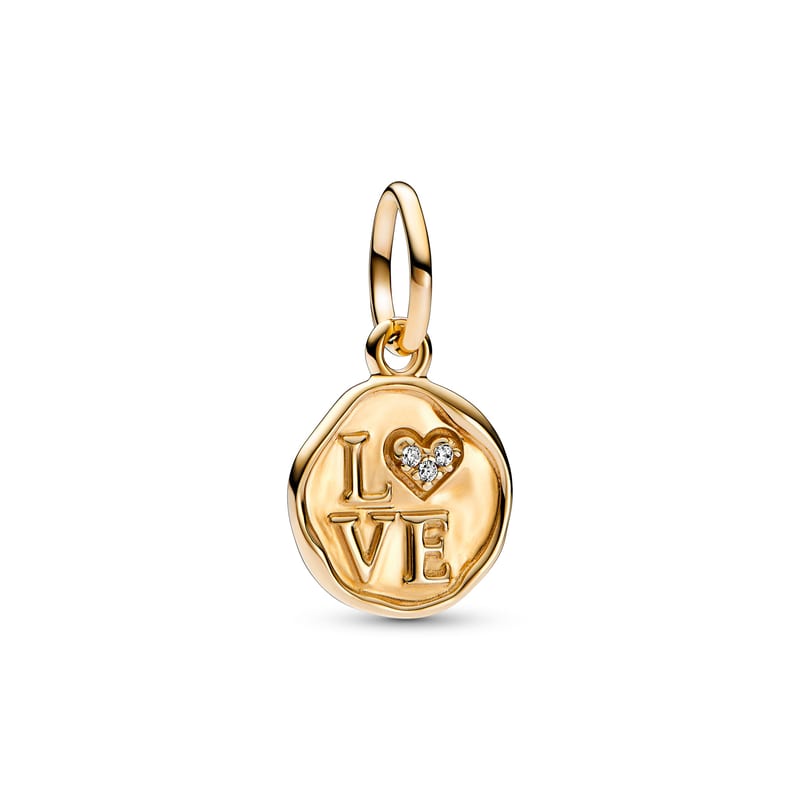 Sparkling Love Stamp Dangle Charm