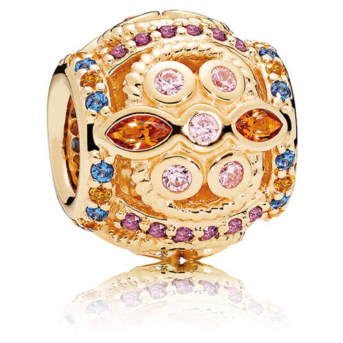 14K Gold Color Fresco Charm