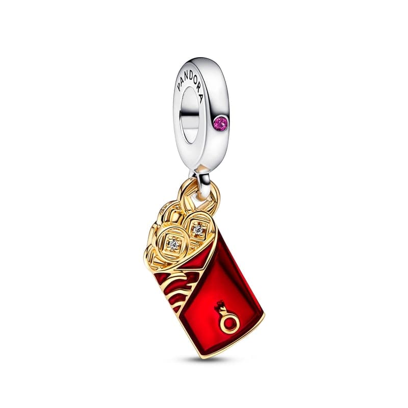 Pandora Two-tone Red Envelope Dangle Charm 762470C01 762470 — Foto 1 von 1