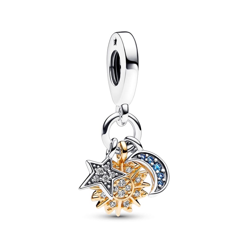 Two-Tone Celestial Triple Dangle