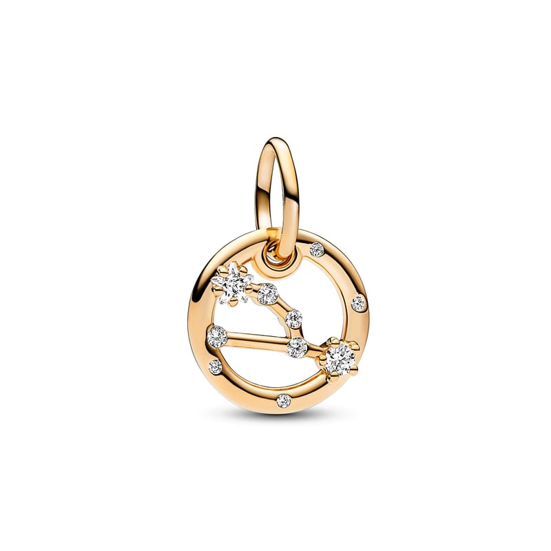 Gold Taurus Zodiac Dangle