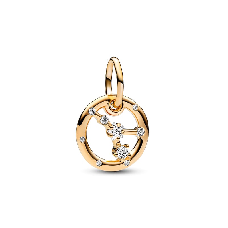 Gold Cancer Zodiac Dangle