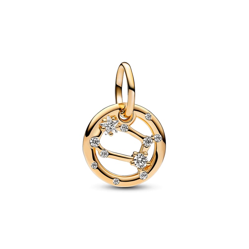 Gold Gemini Zodiac Dangle