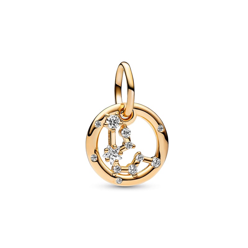 Gold Aquarius Zodiac Dangle