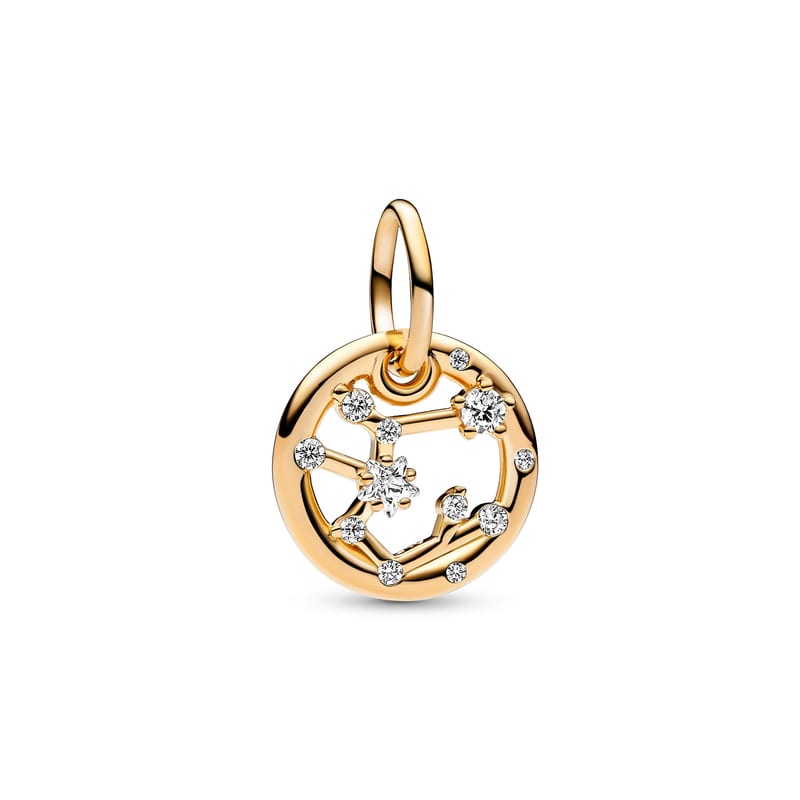 Gold Sagittarius Zodiac Dangle