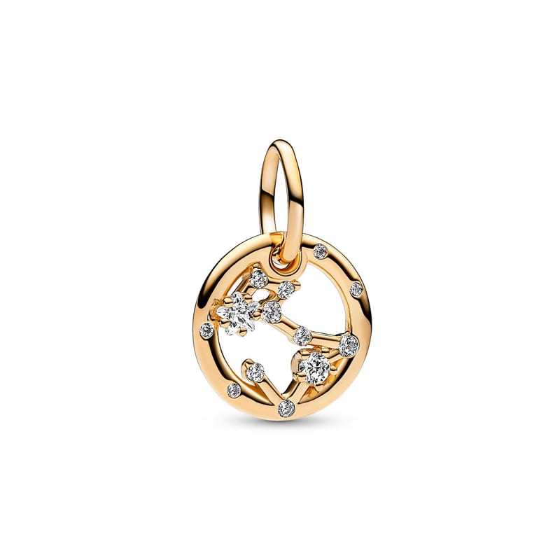 Gold Pisces Zodiac Dangle