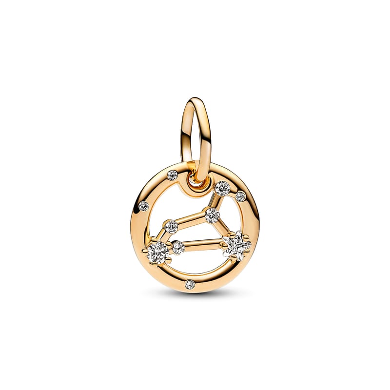 Gold Leo Zodiac Dangle
