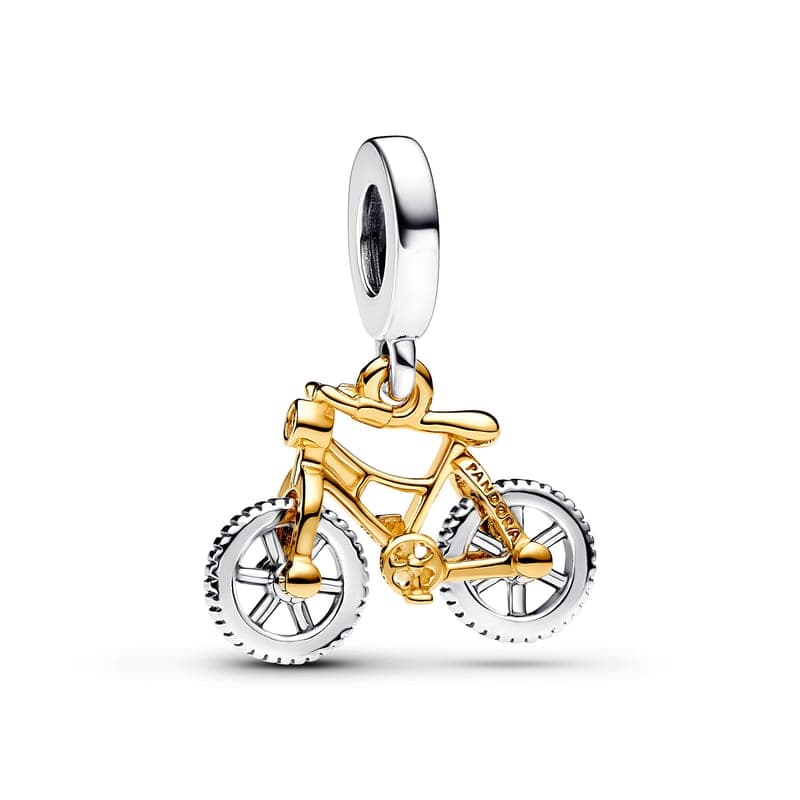 Pandora Two-tone Spinning Wheels Bicycle Dangle 763354C01 763354 — Foto 1 von 1