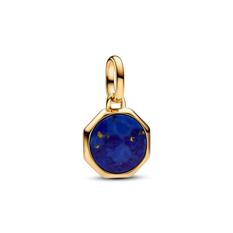Pandora Blue Engravable Mini Medallion Charm 763388C01 763388 — Foto 1 von 1