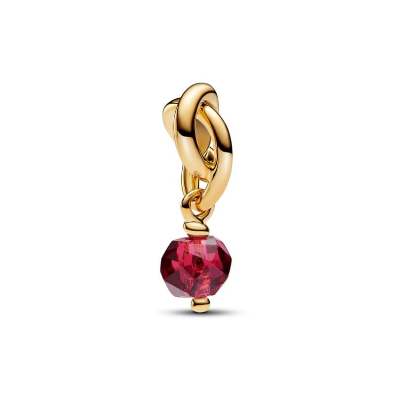 Pandora Faceted True Red Eternity Circle Dangle Charm 763462C07 763462 — Foto 1 von 1