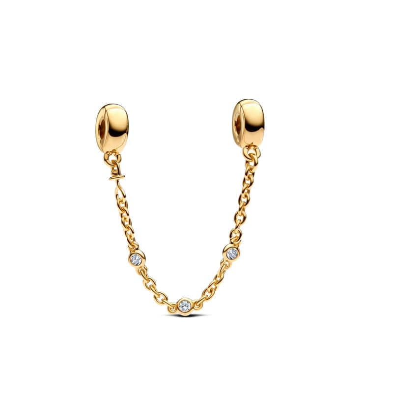 Pandora Triple Clear Stone Safety Chain 763515C01 763515 — Foto 1 von 1
