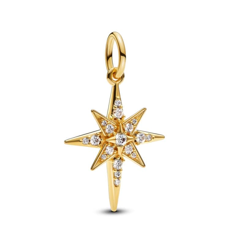 Pandora Sparkling North Star Dangle Charm 763608C01 763608 — foto 1 de 1