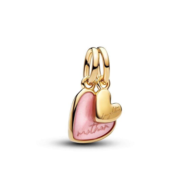 Pink Mother & Daughter Splittable Dangle Charm