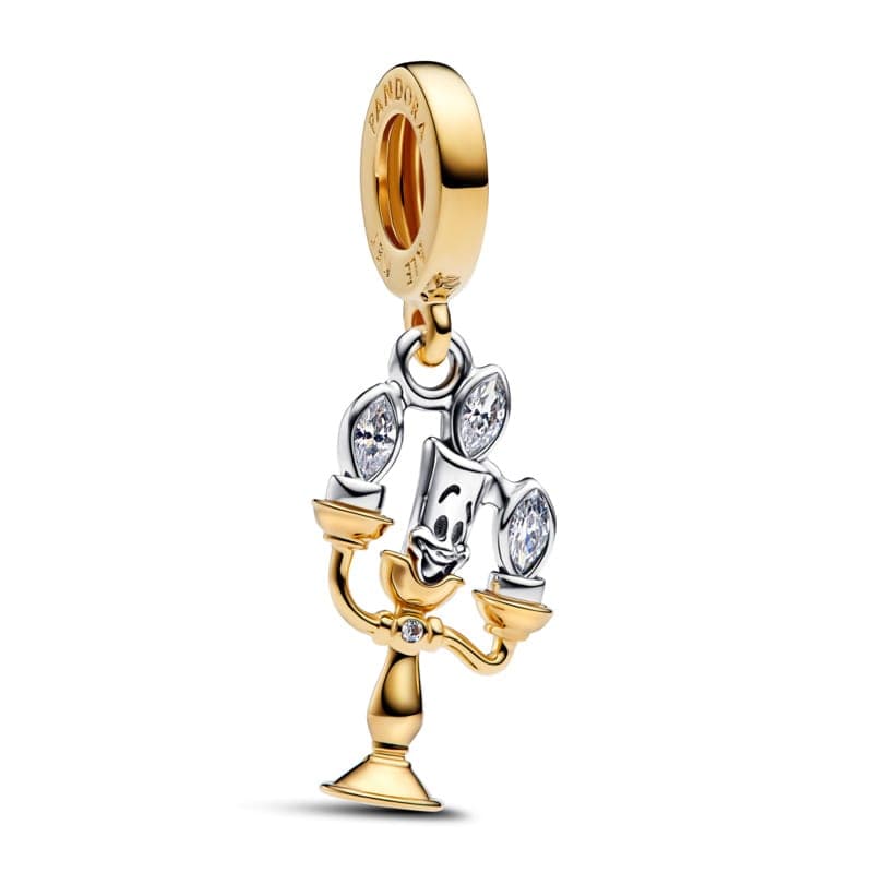 Pandora Disney Beauty and the Beast Lumiere Dangle Charm 763985C01 763985 — Foto 1 von 1