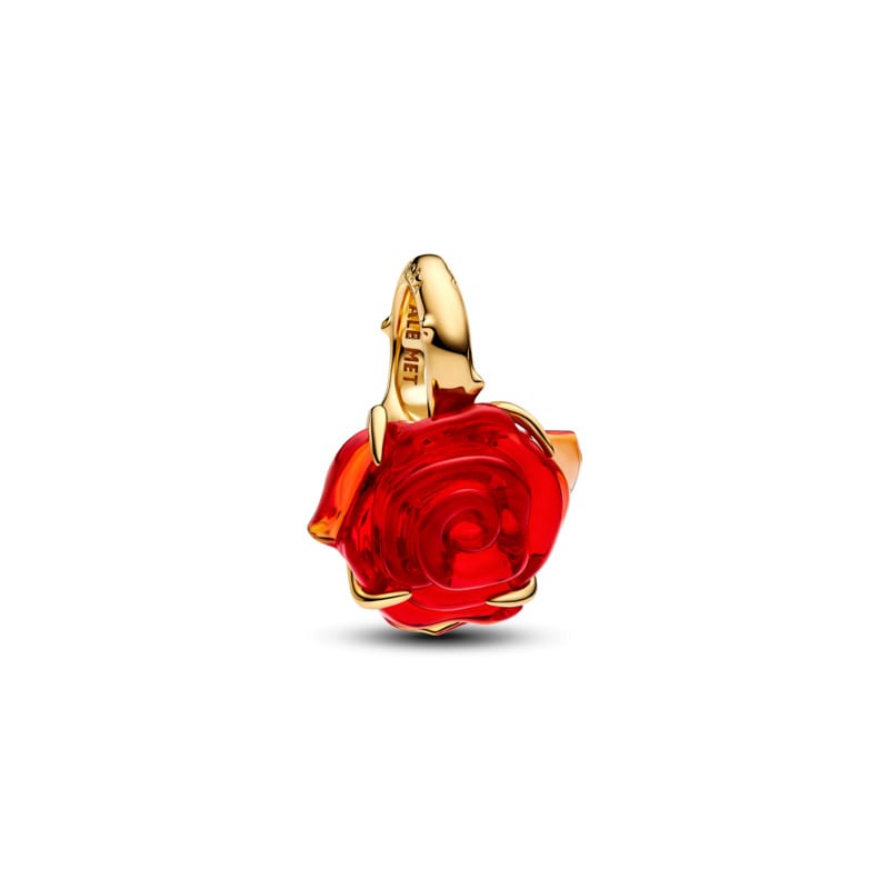 Disney Beauty and the Beast Enchanted Rose Dangle Charm
