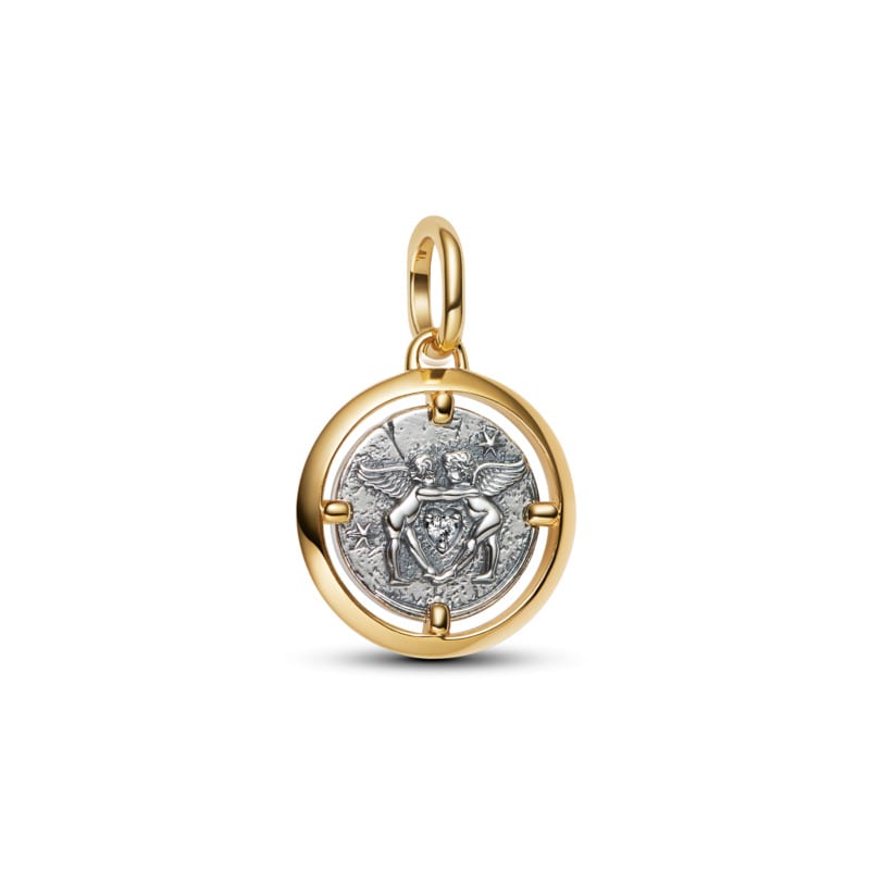 Cupids Silver & 14K Gold-Plated W Clr C