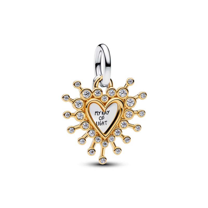 Pandora Radiant Heart Double Dangle Charm