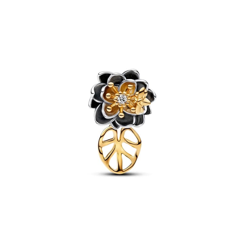 Pandora Disney Princess Tiana Water Lily Lab-grown Diamond Charm 764326C01 764326 — foto 1 de 1