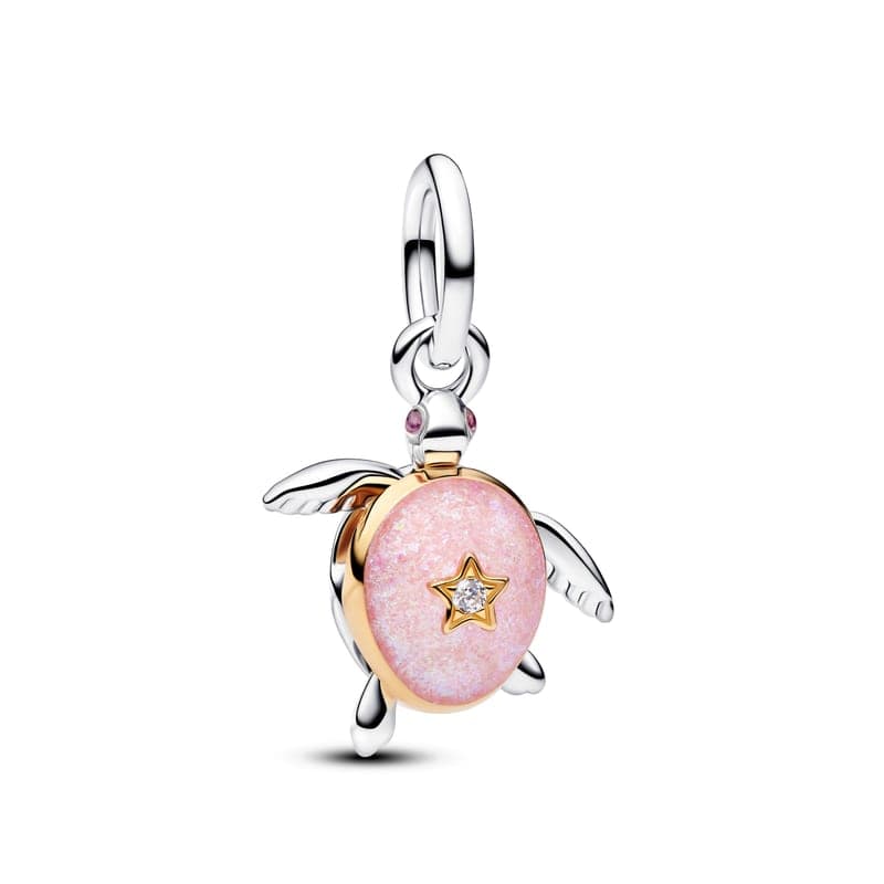 Pandora 2026 Pink Sea Turtle Lab-grown Diamond Dangle Charm 764432C01 764432 — Foto 1 von 1