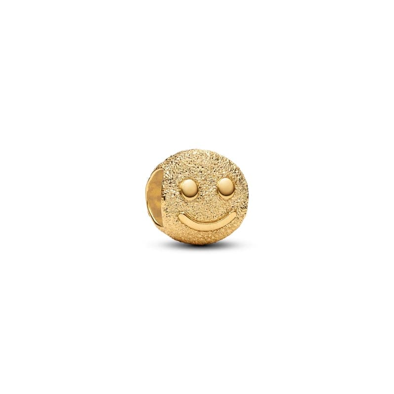 Pandora Textured Happy Face Mini Charm 764526C00 764526 — Foto 1 von 1