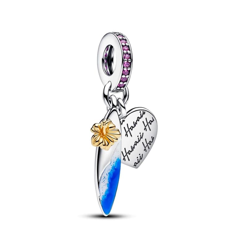 Pandora Surf Board Double Dangle Charm 764628C01 764628 — Foto 1 von 1