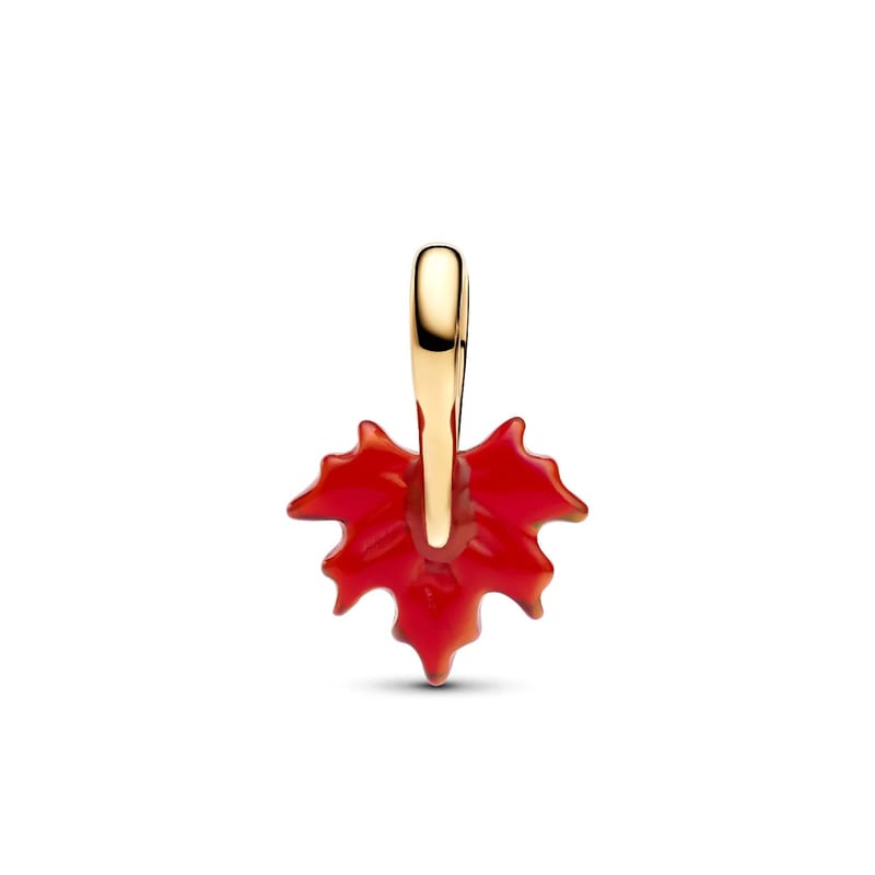 Pandora Red Maple Leaf Dangle Charm