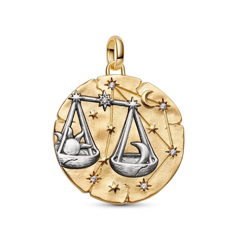 Libra Zodiac Oversized Medallion