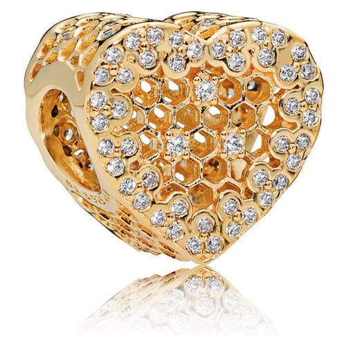 Pandora Honeycomb Lace Charm 767039CZ 767039C — Foto 1 von 1