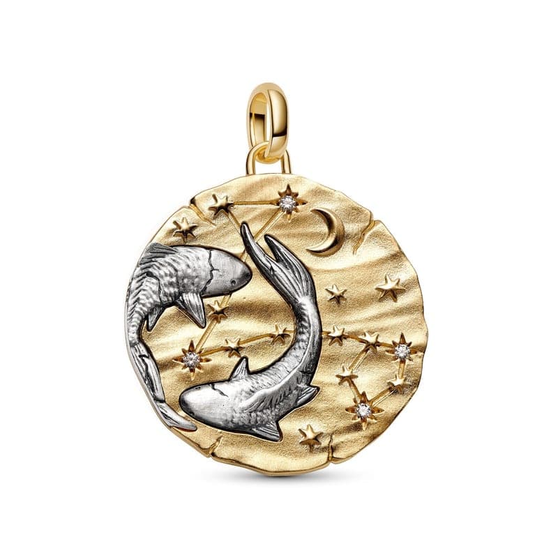 Pandora Pisces Zodiac Oversized Medallion 765005C01 765005 — Foto 1 von 1