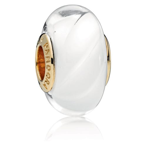 Pandora Shine White Murano Glass Charm