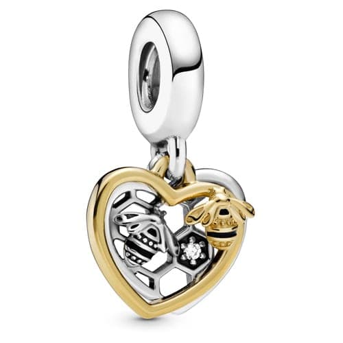 Pandora Hearts & Bees Dangle Charm 768838C01 768838 — Foto 1 von 1