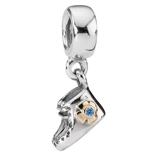Baby Booty with Blue CZ Charm
