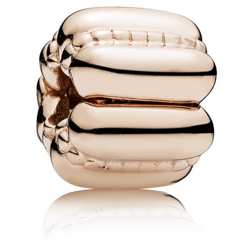 Pandora Rose ™ Dots and Ridges Clip