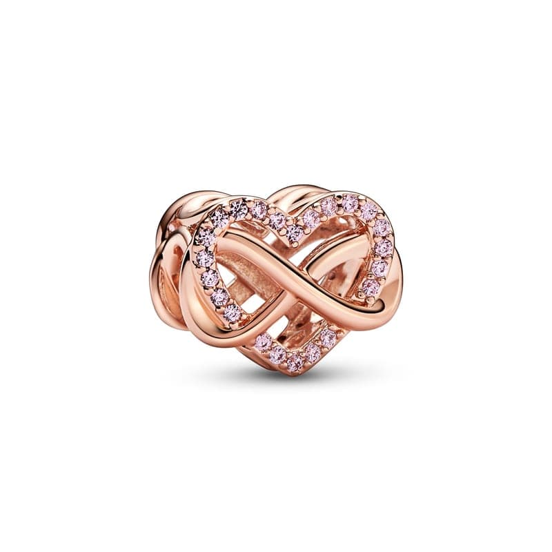 Pandora Family Infinity Pink Heart Charm 782246C01 782246 — Foto 1 von 1
