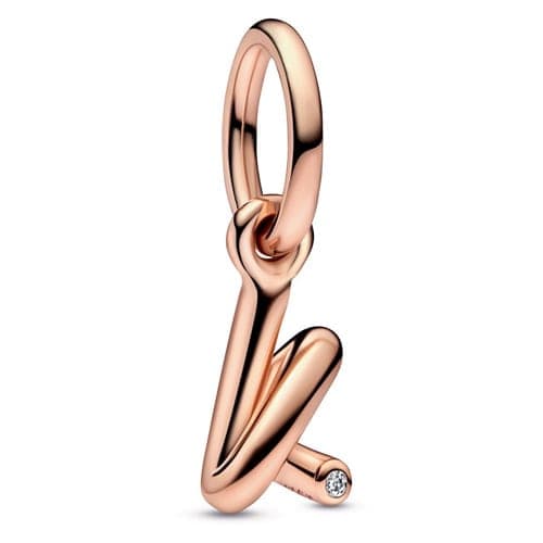 Pandora Rose Script Letter k Dangle 782460C01 782460 — Foto 1 von 1
