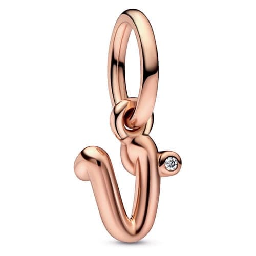 Pandora Rose Script Letter v Dangle 782480C01 782480 — Foto 1 von 1