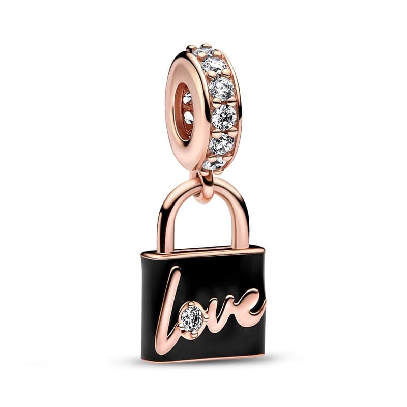 Pandora Love Padlock Dangle Charm 782508C01 782508 — Foto 1 von 1